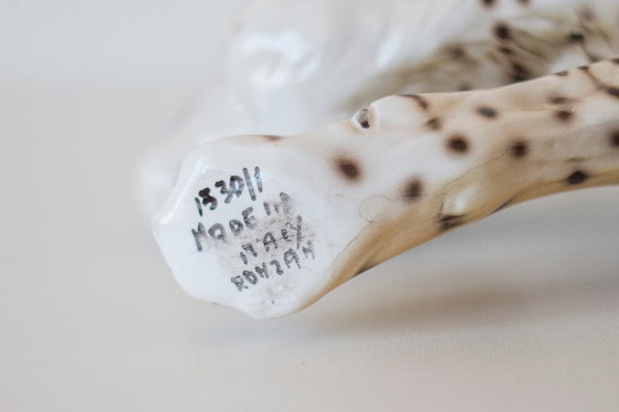 Image 1 of Leopardo Ronzan d'epoca - Ceramica dipinta a mano - Italia 1970 ca.