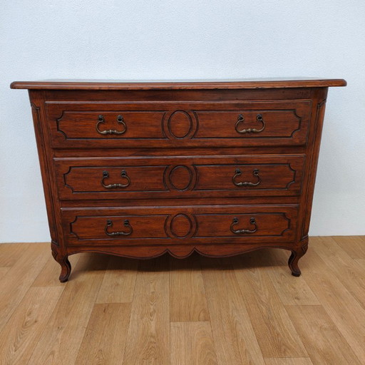 Vintage rustic wooden chest of drawers