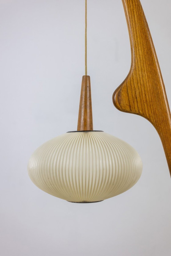 Image 1 of François Rispal. Lampe de sol, modèle « Mante religieuse ». Années 1950-60