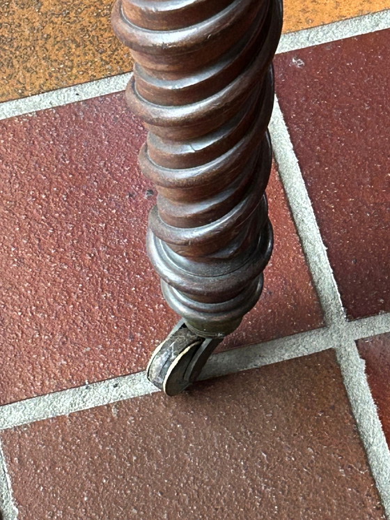 Image 1 of Antieke Engelse Coulissetafel / eettafel Mahonie