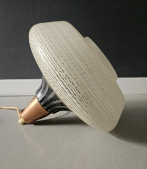Image 1 of Skandinavische Glaspendelleuchte, Mid-Century Modern der 1960er Jahre