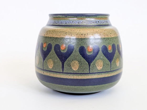 KMK Mora Ceramic Vase, Midcentury West Germany Pottery (photo 11 of 12)