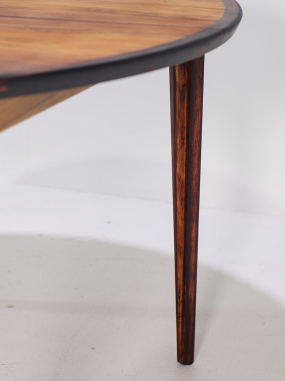 Image 1 of Henry Rosengren Hansen round extendable dining table rosewood