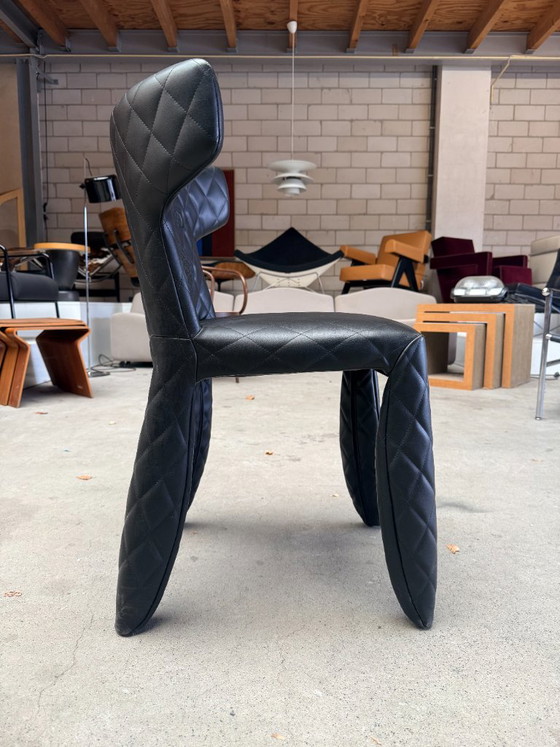 Silla Moooi Monster de Marcel Wanders, Sillas de comedor, Cuero, Negro (foto 8 de 12)