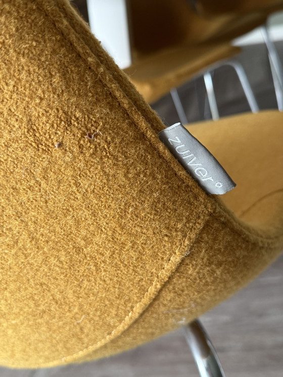 13x Stoelen Van Zuiver – Eetkamerstoelen, Chrome, Polyester (photo 6 of 6)