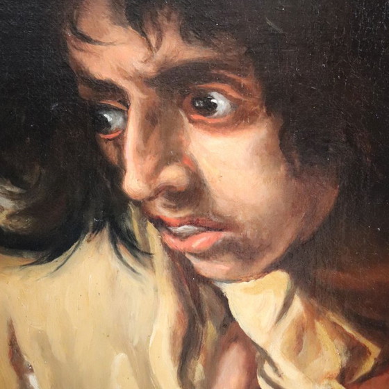 Image 1 of Oil Painting on Canvas, Male Portrait, Signed M. Marinelli dated 1894