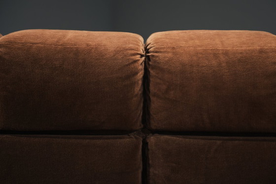 Image 1 of Very rare Castell Sofa in original fabric by Hans Hopfer for Wiener Werkstätte