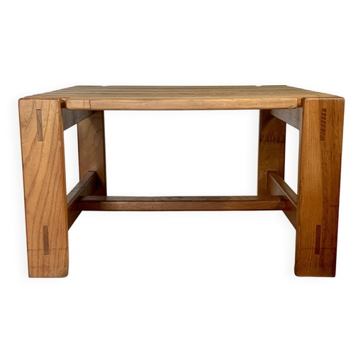 Tavolino da caffè in legno massello di olmo degli anni '80. – salontafels, Wood, Scandinavian