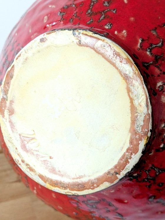 Image 1 of Large Carstens Tönnieshof Red Pitcher Vase | 1960s West German Pottery