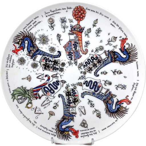 Assiette vintage pour Fornasetti, Italie