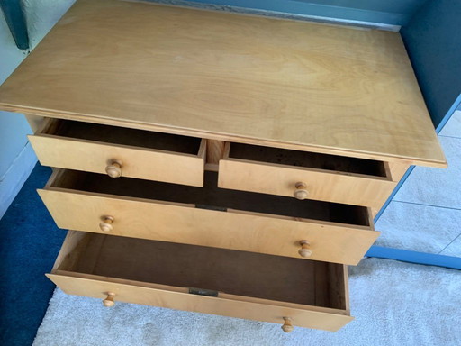 Brocante française Commode en pin Bois Vintage