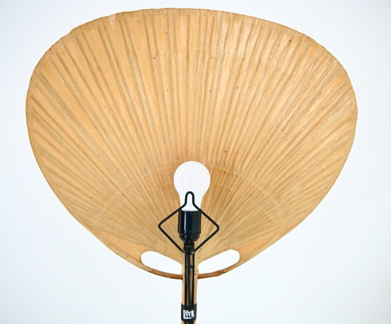 Pair of “Uchiwa” Wall Lamps by Ingo Maurer for M Design, 1970s – Wall lights, Paper, Bamboo (photo 10 of 13)