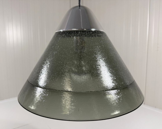 Peill & Putzler Konische Glas-Pendelleuchte, Deutschland – Pendelleuchten, Chrome (photo 12 of 20)