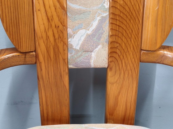 Image 1 of Ensemble de 8 fauteuils de salle à manger en pin de style postmoderne tchèque, années 1970