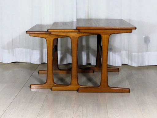 3x Kai Kristiansen table à trois plateaux