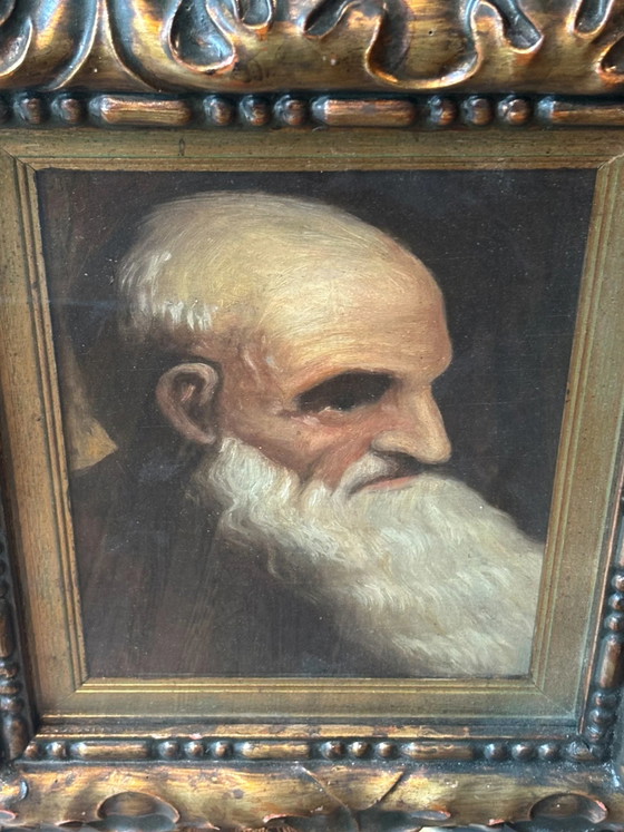 1940s Male Portrait Oil Painting on Board, Paintings & Drawings (photo 8 of 8)