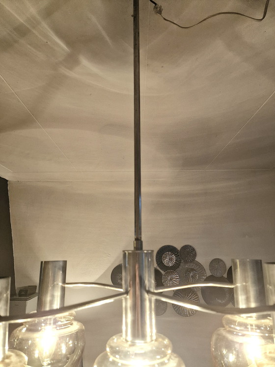 Image 1 of Mid - Century Modern Atomic Pendant Lamp Attributed to Sciolari