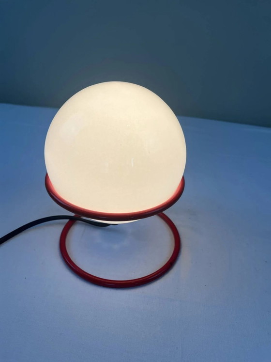 Vintage Italian design ball lamp from the 1970s. – Table lamps, Metal, Space Age (photo 7 of 17)
