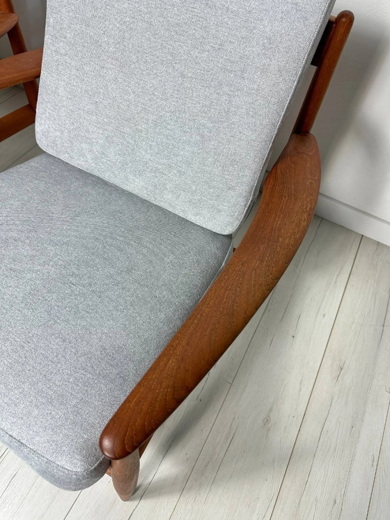 Image 1 of 1/2 Vintage Model 118 Teakhouten Loungestoel van Grete Jalk voor France & Daverkosen, Deens design, jaren 1950