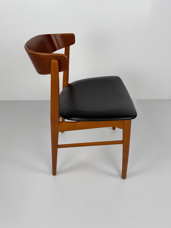 Image 1 of Set van 6 Farstrup model 206 eetkamerstoelen – Deens mid-century design