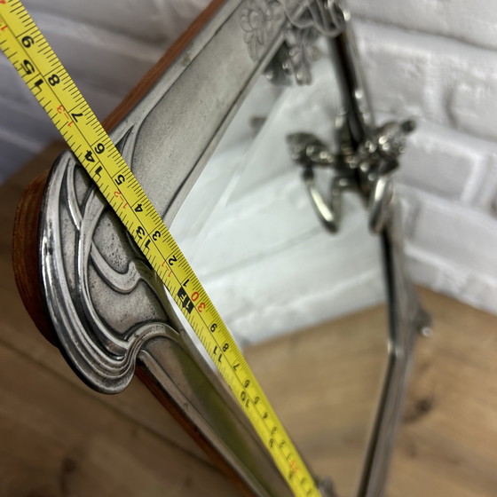 Image 1 of Miroir ancien Art Nouveau Jugendstil "Le premier coucou" Miroir Echo