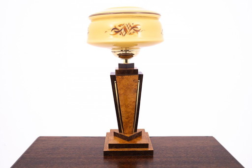 Art Deco table lamp from Poland, 1950s.