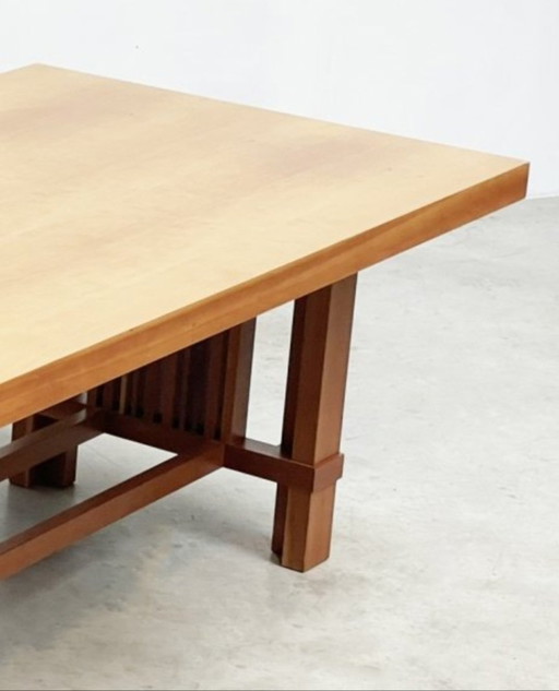 Cassina Large Dining Table, Reading Table (250 cm) Meeting Table, Type: 608 Taliesin Designer Frank Lloyd Wright