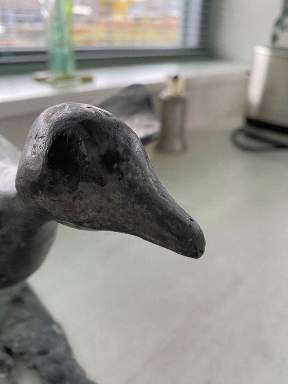 Image 1 of Scultura in bronzo Uccello: gallinella d'acqua