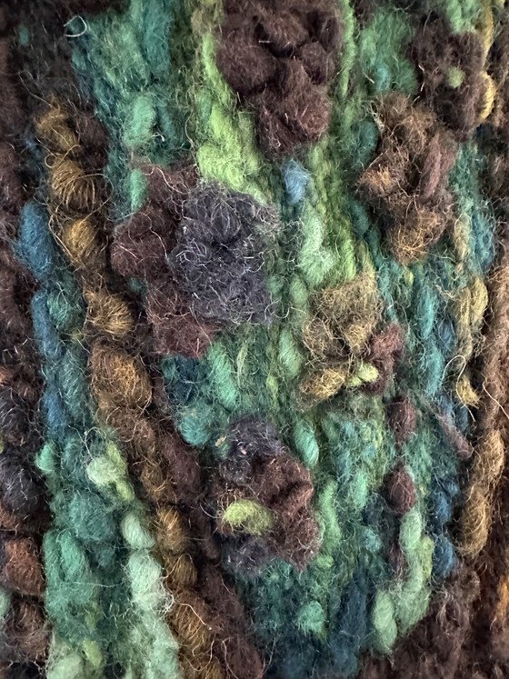 Image 1 of Kilim polonais « Puszcza » H. Sułkowska pour ZWW, années 1970 (2,15 x 0,95)