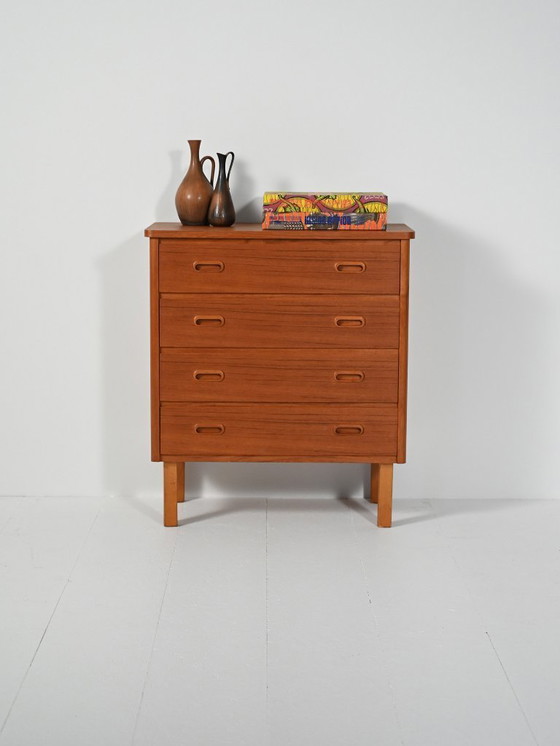 Image 1 of Scandinavian teak chest of drawers, 1960s