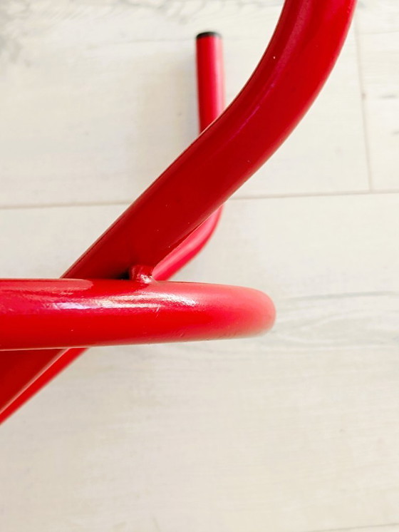 Image 1 of Antico sgabello da officina regolabile in altezza