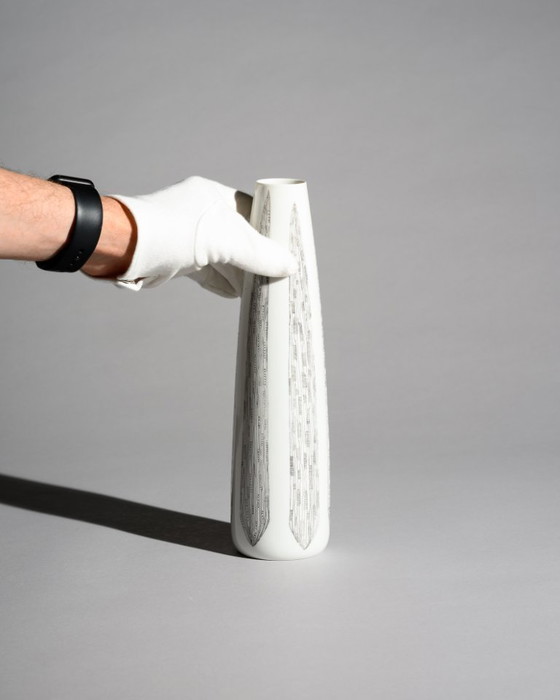 Image 1 of Hutschenreuther Porcelain Vase Duo Theo Baumann & Cuno Fischer MCM WGP