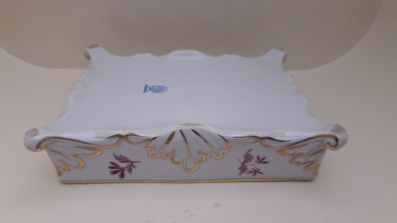 Image 1 of Herend Hungría - Caja de bombones/tarjetas exclusiva con patas - Apponyi Purpur