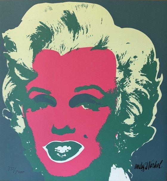 Image 1 of 1986 Carnegie Museum of Art After Andy Warhol "Pink - Hand Numbered" Lithograph