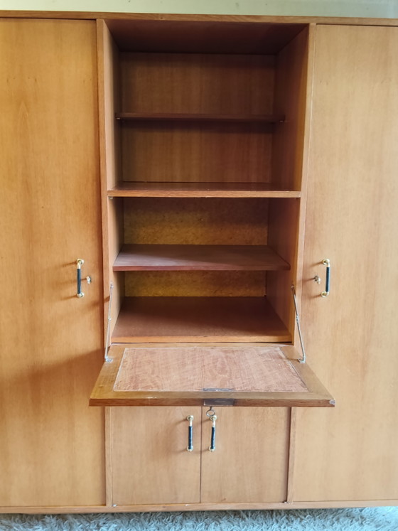 Armadio con Piedi a Compasso in Legno - Ebanista Francese - Anni '60 – Wood (photo 9 of 12)
