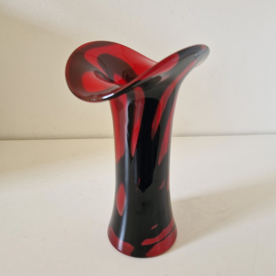Vintage Glazen Vaas Mondgeblazen Vaas – Vazen, Glass (photo 4 of 11)