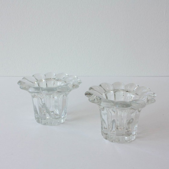 Candelabros de cristal estilo Reims de los años 80 – Portavelas, Glass (photo 6 of 10)