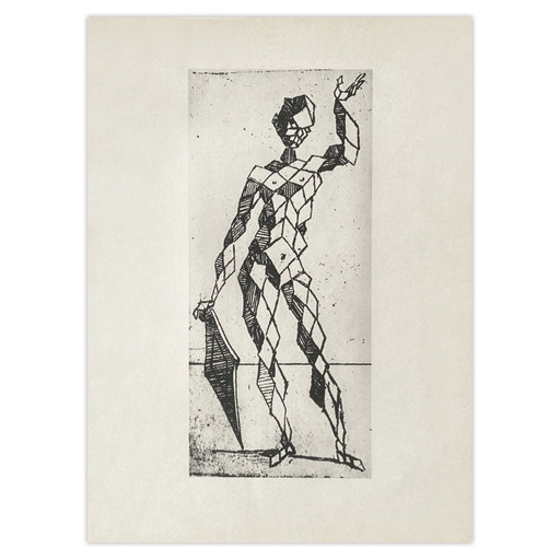 Revue VERVE Lithografie Bizarrie Die Varie Figuur door Giovanni Baptista Bracelli ( – lithos zeefdrukken (photo 2 of 5)