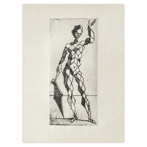 Revue VERVE Lithografie Bizarrie Die Varie Figuur door Giovanni Baptista Bracelli ( – Litho's & Zeefdrukken (photo 2 of 5)