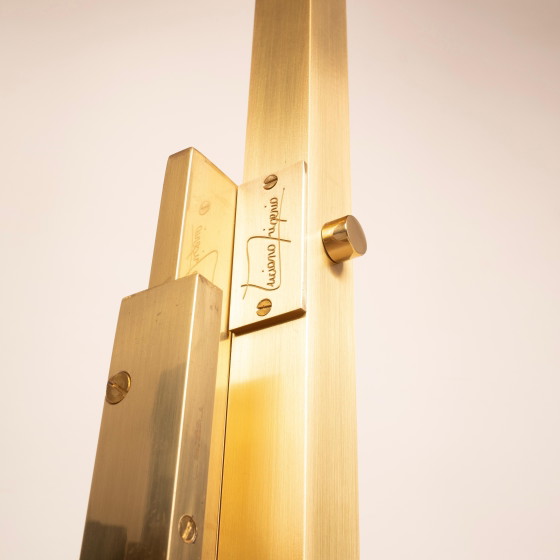Luciano Frigerio Lámpara de pie escultórica Gaetano de latón, Italia 1960 – Lámparas de pie, Brass (photo 21 of 24)