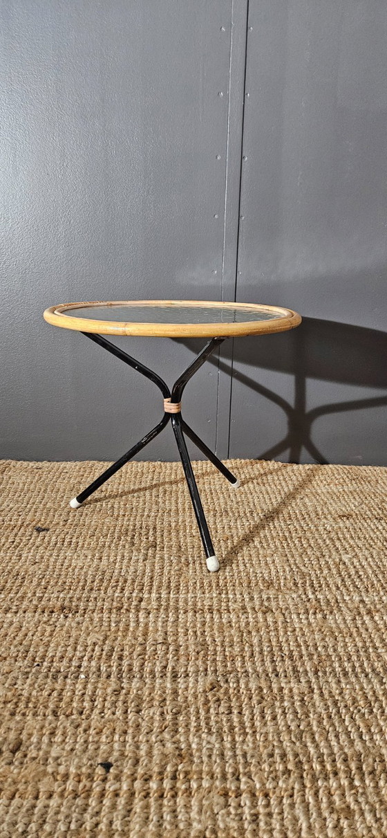 Image 1 of Rohé Noordwolde side table – rattan – 1950s/60s