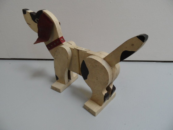 Image 1 of chiens en bois vintage