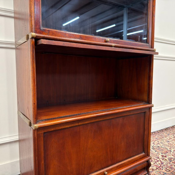 Bibliothèque anglaise de style Globe Wernicke – Verre, Bois (photo 12 of 12)
