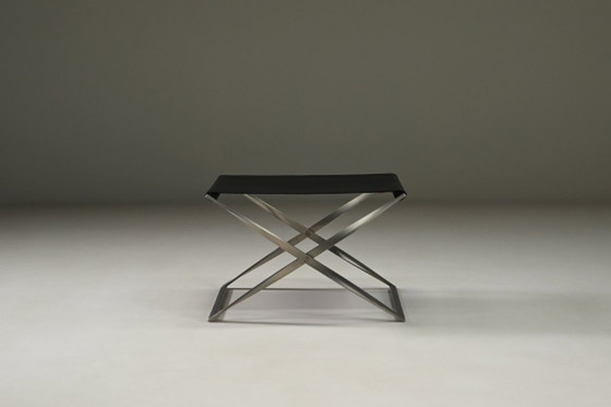 Image 1 of Taburete plegable PK91 de Poul Kjærholm para Fritz Hansen, años 60 en Dinamarca.