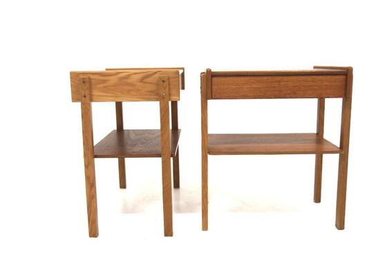 Image 1 of Set di 2 comodini in teak e rovere, Svezia, 1960