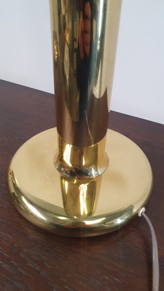 Image 1 of 2x XL brass table lamp Baulmann Leuchten, regency 80's