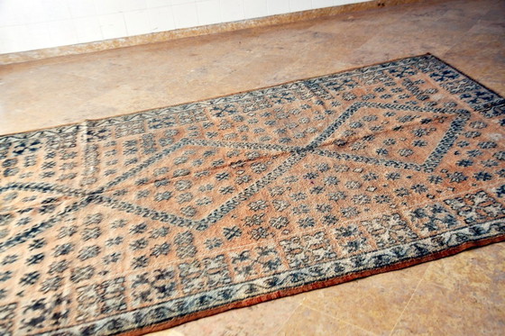 Image 1 of Tapis vintage Zemmour - 307 x 187 cm | Beige & Black