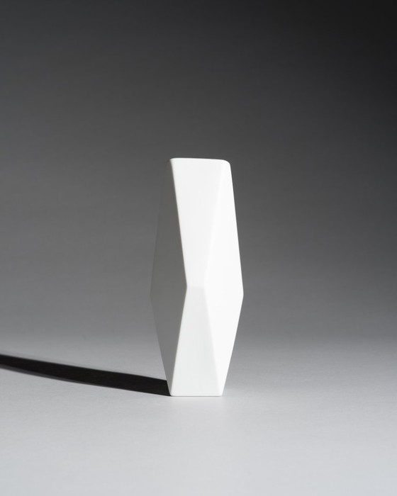 Image 1 of Rosenthal Bisque Porcelain Vase by Achim Haigis Sculptural & Geometrical