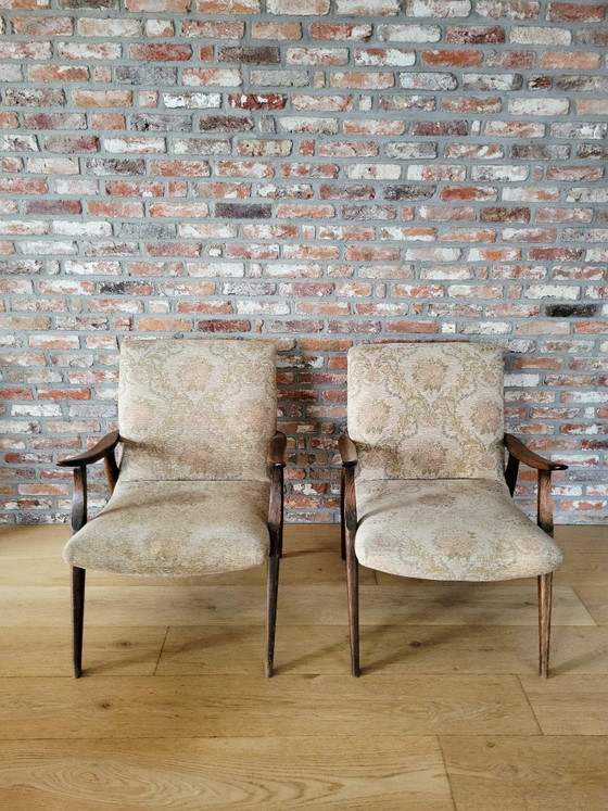 Image 1 of Vintage set fauteuils of armchairs, Scandinavische stijl, jaren 60