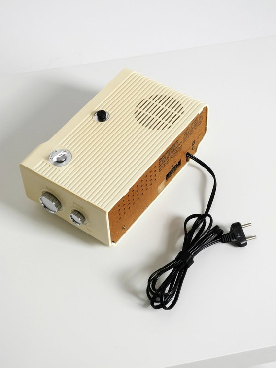 Image 1 of Original 1970s National Panasonic flip-number radio alarm clock model RC-6003B near to mint condition